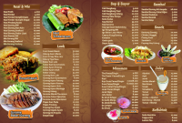 Desain Menu Makanan Restoran