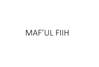 Maf’ul Fih