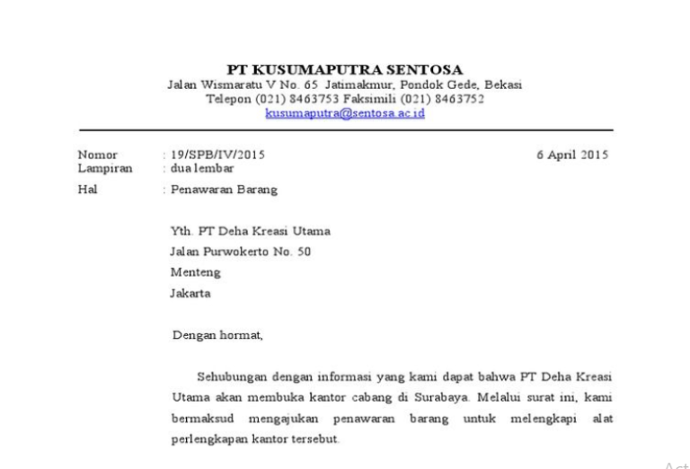 Cara Membuat Surat Resmi yang Baik dan Benar - Panduan Lengkap